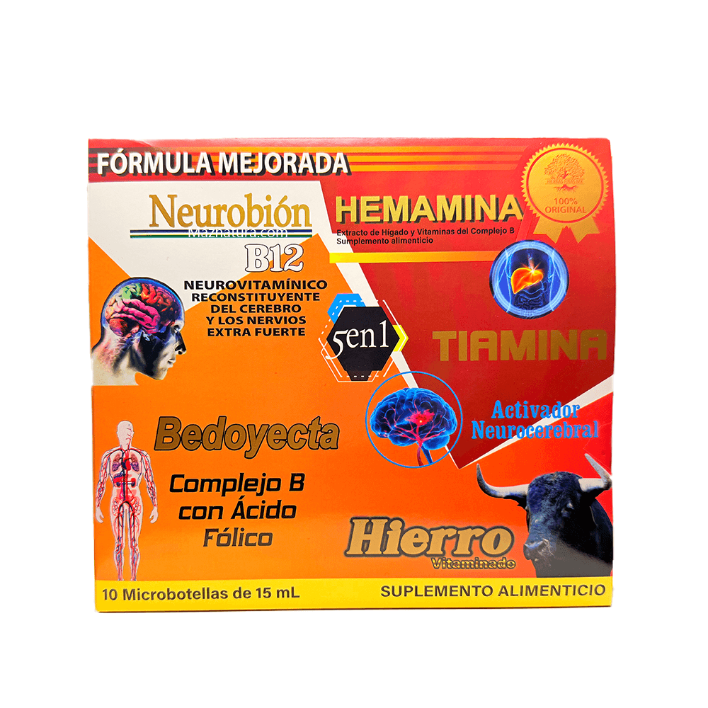 5 en 1 vitamina bebible c/10